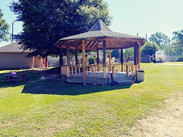 Main pavilion gazebo at Venice On The Lake RV Park